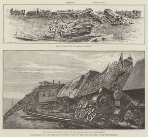 Azak Demiryolunda Rusya İmparatoru Treninin Kazası by Henry Charles Seppings Wright